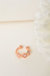 Heliophilia Silver Pendientes de Plata Esterlina 925 Oro Rosa ELKAB92216R